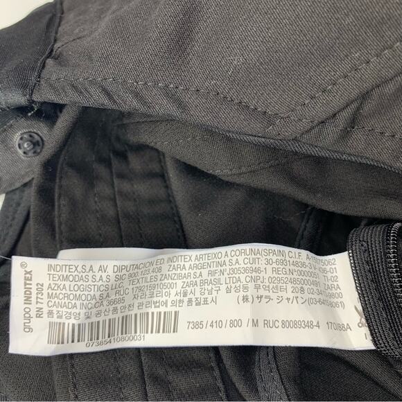 Zara Women Structured Scoop Neck Bodysuit Black Sleeveless Size M - Picture 12 of 12